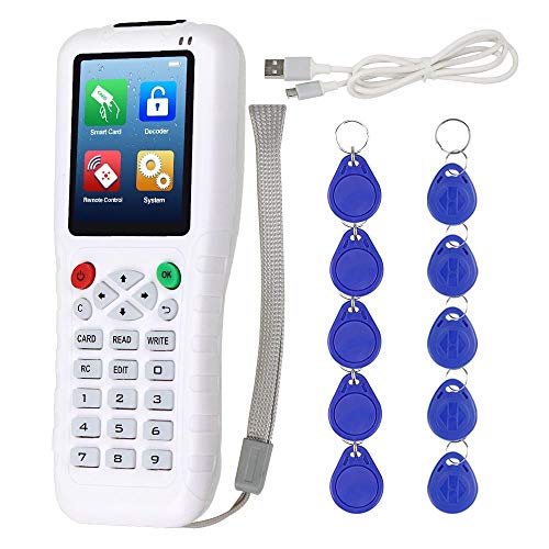 LIBO Super Universal Smart Card Reader Writer RFID Duplicator 13.56 IC/ID Card Reader Writer Cloner 125KHz Programmer Copier Multi Frequency T5577 UID Rewritable Key fob USB