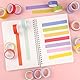 20 Rollen Washi Tape Set, Regenbogenfarben Masking Tape, Dekorative Washi Tape Kinder, Beschreibbar Klebeband Bunt für Planer Scrapbook, Bullet Journals, DIY Handwerk, Verpackung (5m x 15mm/Rollen)