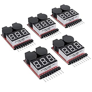 Camway 5 testeurs de tension LiPo 1S à 8S avec alarme