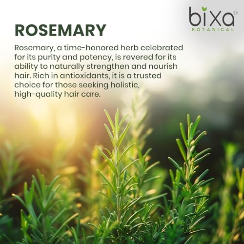 Image of Bixa Pure Rosemary Essential Oil | Top Grade Sourced from Morocco | Hair Growth, Hair Fall Control & Scalp Nourishment, Clinically Tested, Boosts Hair Volume, Only Nature's Goodness Inside | (20 ML, Rosemary Oil + Applicator)
