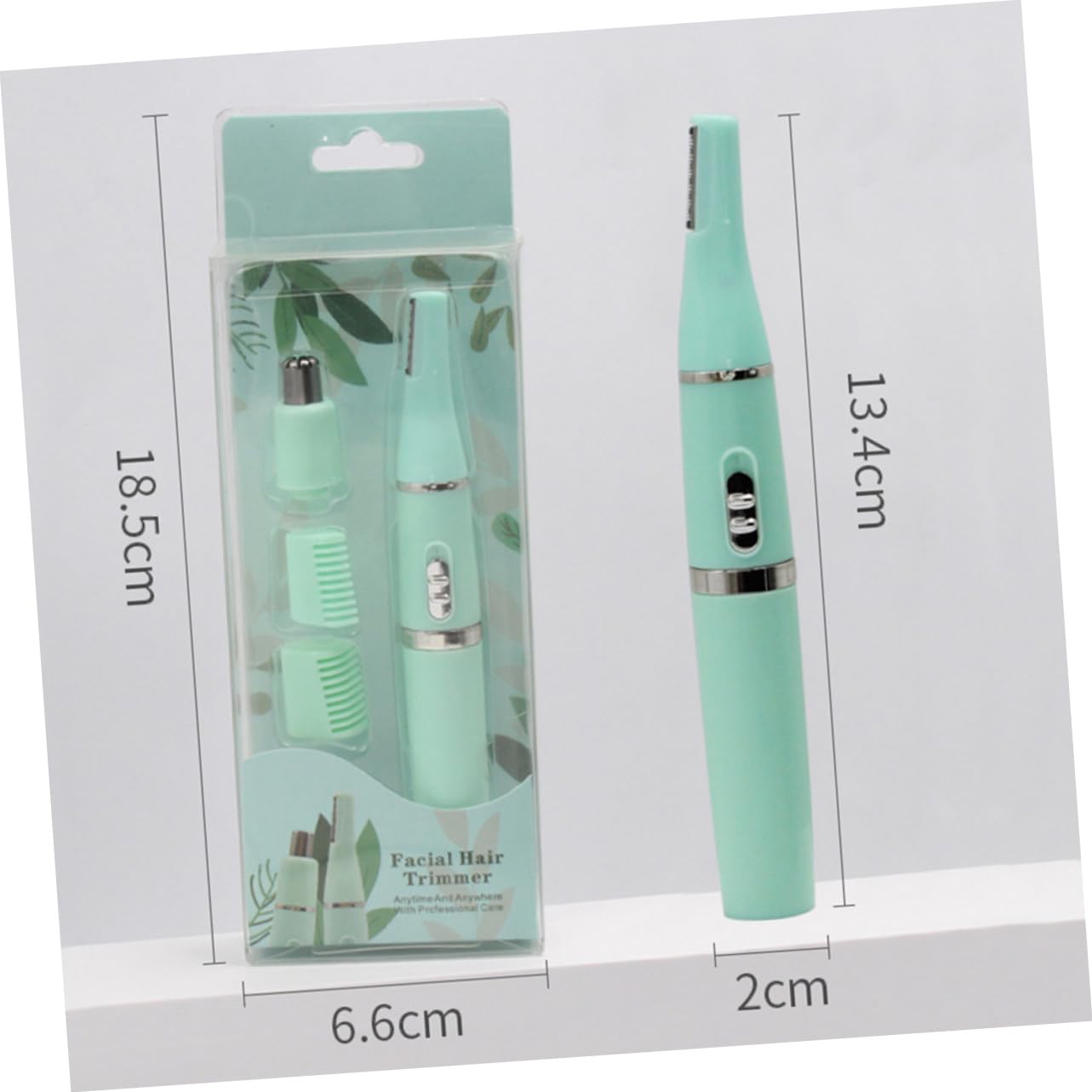 PACKOVE 2sets Rasoio Elettrico Per Sopracciglia e Naso Design Compatto Rasoio Senza Con Lama Inossidabile Adatto Per Donna Non Include Batterie