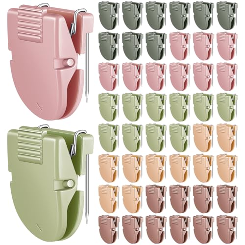 Feifeiya 50 Pcs Cubicle Clips for Fabric Panels,Maillard Color
