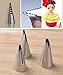 New Ball Russian Stainless Steel Tips Tulip Sphere Whip Cream Buttercream Icing Piping Nozzles DIY Baking Tools Small Torch for Decoration Cupcake Fondant Cake or any Pastry (7 pcs dress ruffle tips)