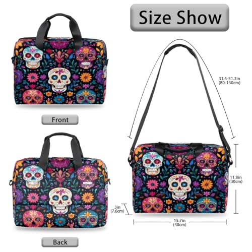 Maletín para portátil 15.6-16 pulgadas con diseño floral miniatura 6