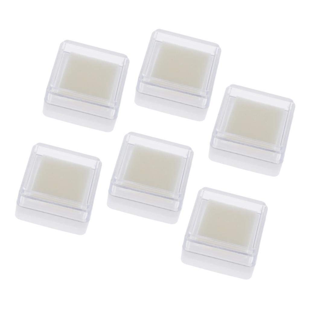 5 set di 6 tamponi di inchiostro vuoti per timbri in gomma, artigianato, scrapbooking, carta, legno