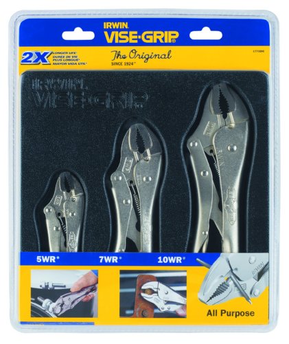 IRWIN Tools VISE-GRIP Locking Pliers Set, Original, 3-Piece (1771880)
