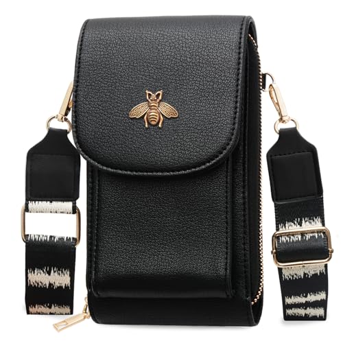 CrossBody Bags with Touchscreen Cell Phone Purse Window Zipper Pocket,RFID Blocking Card Holder iPhone bag for Women