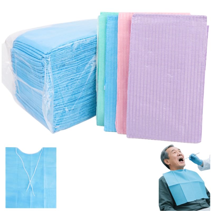 Amazon.co.jp: [mocoly]500枚 デンタルカラーエプロン 紙エプロン