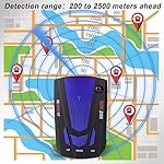 Car Radar Detector, Upgraded Dectector Driving Aids for City Road and Highway, Directional System Real Time Voice Alert Speed, Built-in GPS, LED Display - Image 4