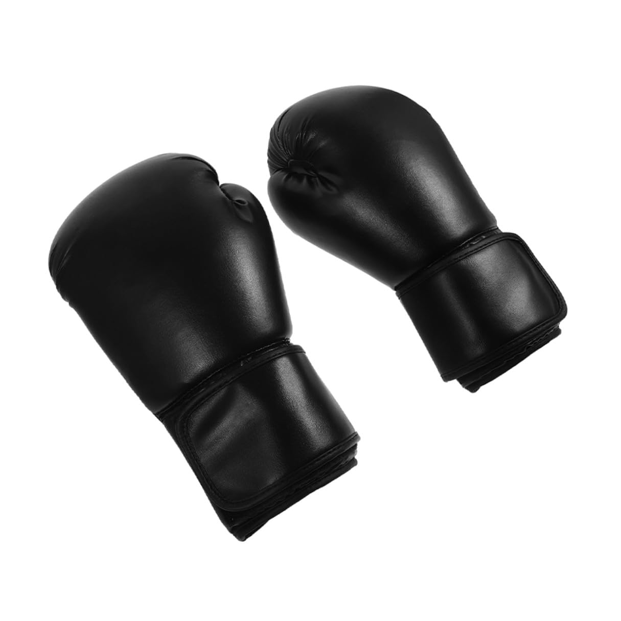 Guantoni da Boxe Professionali per Allenamento e Sparring Posizione Naturale della Mano e Materiale Pu Antiusura, Colore Nero, per Workout Fitness e Boxe