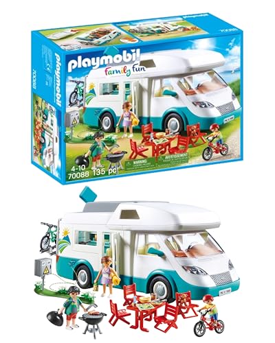 PLAYMOBIL Family Fun 70088 Caravana de Verano, A Partir de 4 años