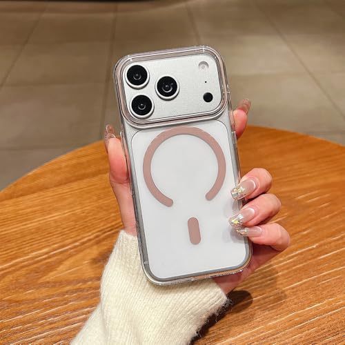 Étui magnétique iPhone 14 Pro Max marron rigide de haute finition