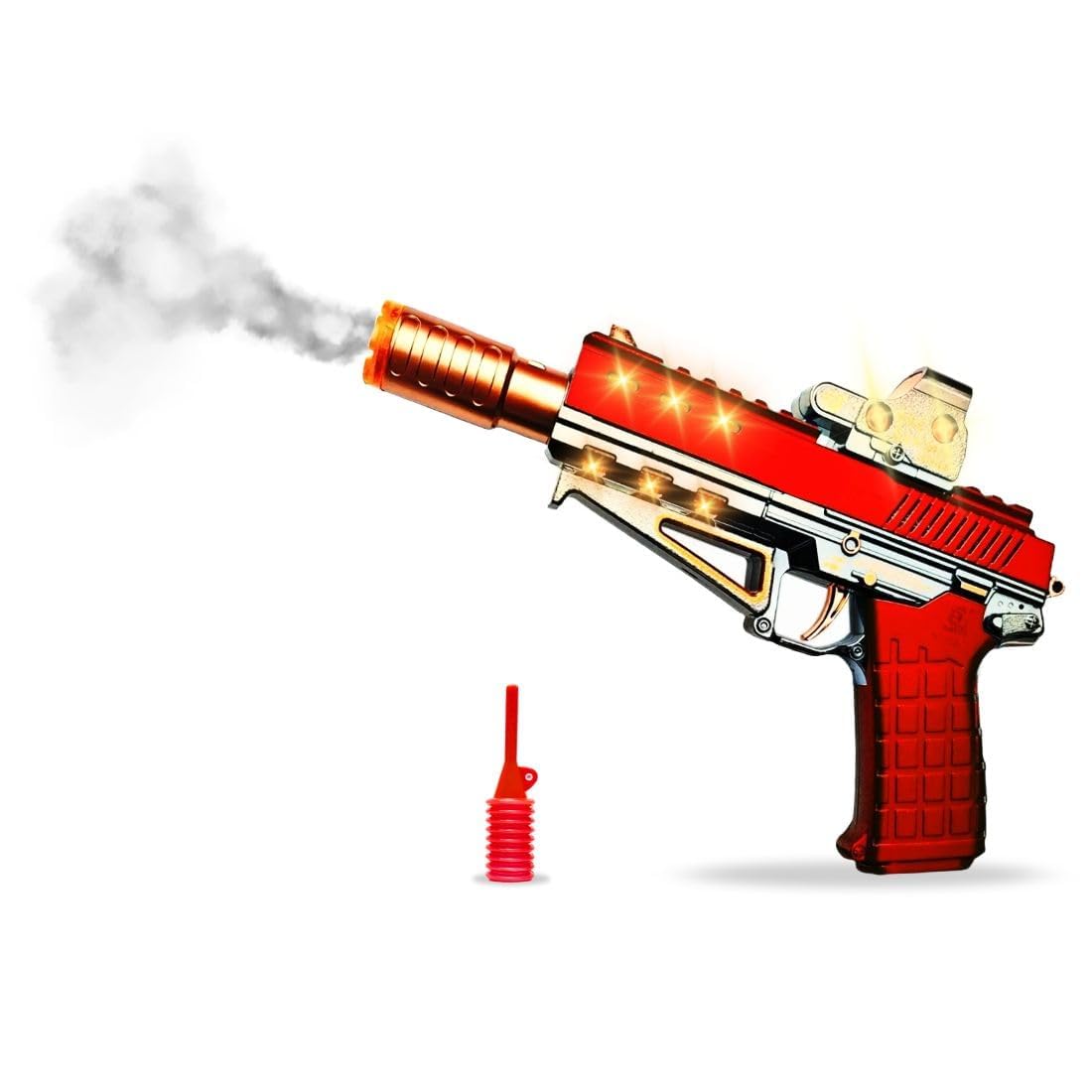 Fog Gun for Kids Realistic Recoil & Cool Smoke Effect Heavy Plastic Material with Metallic Finish Sound & Lights with Water Filler Great Gift (Pack of 1 Gun) (Random Colour Dispatch)-image-34
