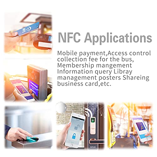 Image of 10pcs Black NTAG215 NFC Tags Round 25mm(1inch) NFC Business Card,Blank Waterproof PVC NFC Cards Tags,Compatible with NFC Enabled Mobile Phones & Device