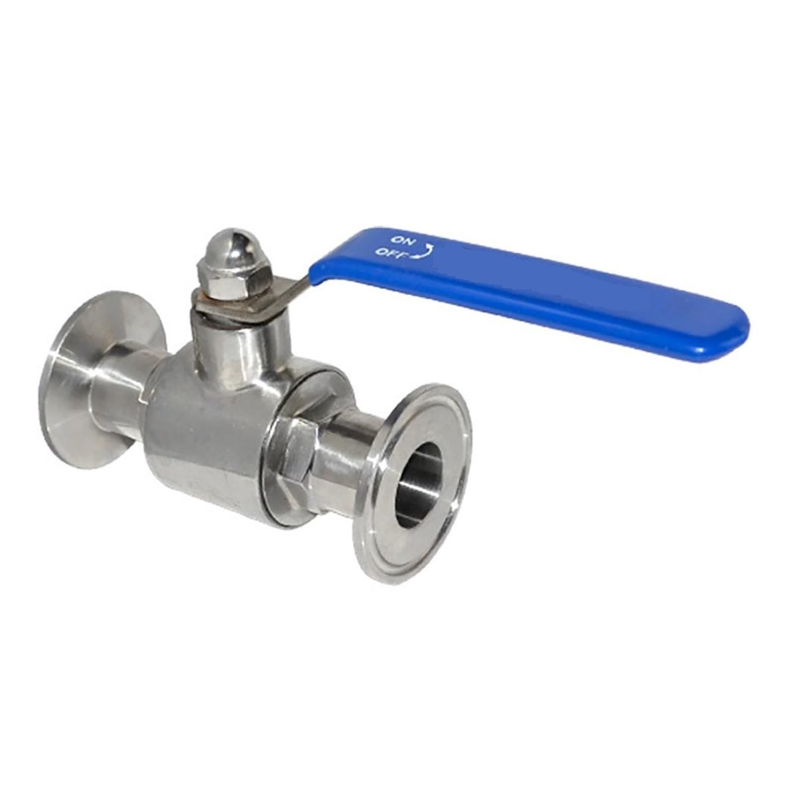 Válvula de Bola Tri Abrazadera De Válvula De Bola De Puerto Completo, Virola, Acero Inoxidable For Agua, Aceite, Aire, Gas(76mm)