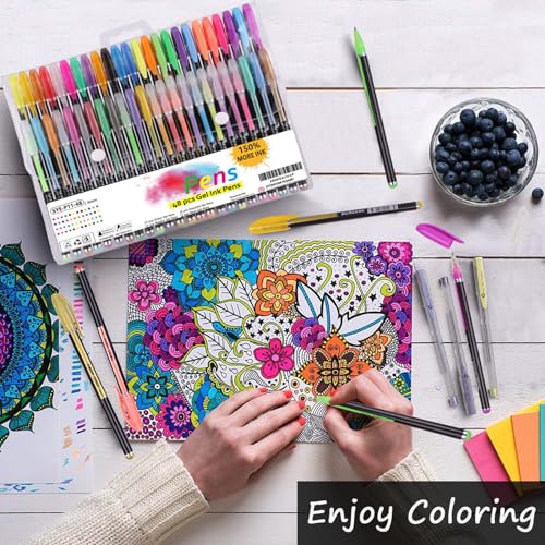 Set de 48 bolígrafos gel Lemical colores variados miniatura 5