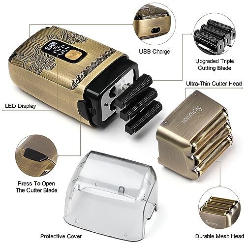 Scttomon T-Blade Haarschneider Elektrische Rasierer für Männer Folienrasierer Bartschneider...