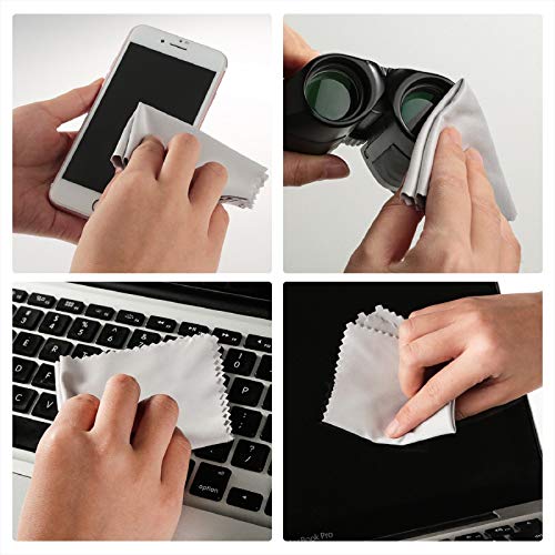 18 Pack Premium Microfiber Cleaning Cloths, Lintfree Fiber Cleaning Cloth For Cleaning Lenses, Glasses, Glass, Screens, Cameras, Cell Phone, Eyeglasses, Lcd Tv Screens, Tablets And More … … #TOP1
