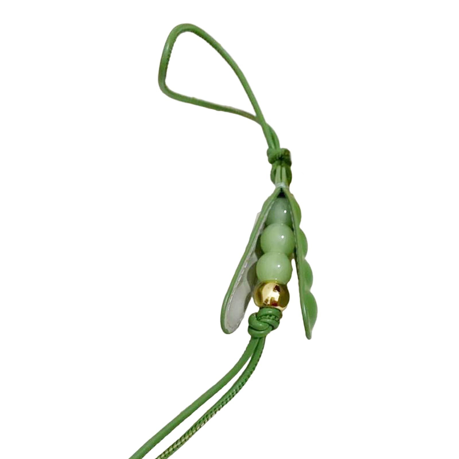 ACGarden Fashionable Pea Charm Pendant Handmade Portable Keychain Trendy Accessory in Multiple Color Phones Bag Decoration