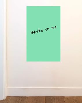 The Not Whiteboard Dry Erase Removable Wall Decal | Colorful Whiteboard Alternative | 16 x 26 inches by BLIK Surface Graphics Mint