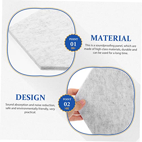 YARNOW 2 piezas paneles acústicos de fibra de poliéster para absorción e insonorización para sala de cine en casa, estudio y decoración de oficina miniatura 3