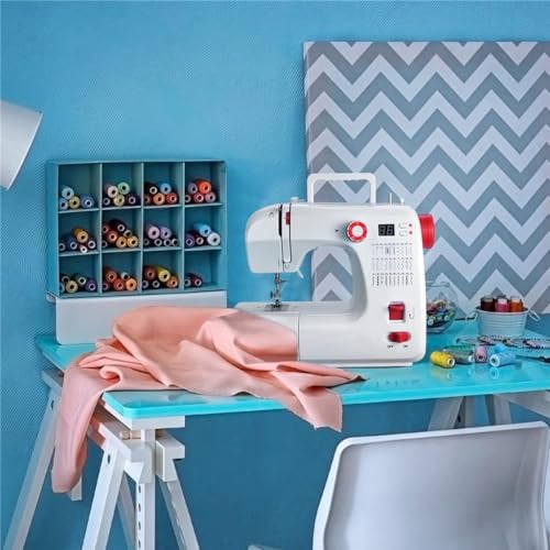 110V Geautomatiseerde naaimachine met LCD-scherm Mini draagbaar huishoudelijk 39 ingebouwde steken Elektrisch om stiksteek te naaien - Image 3