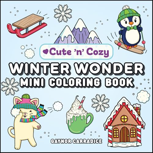 Image of Winter Wonder Mini Coloring Book (Cute and Cozy)