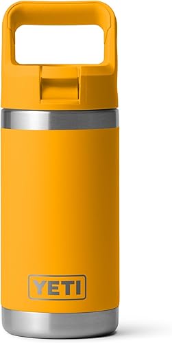 Miniatura 14 de YETI Rambler Jr. - Botella de 12 onzas para niños, con tapa con pajilla Humedales Marrón,verde bosque negro,Polvo lunar - Texturizado,marino,Power