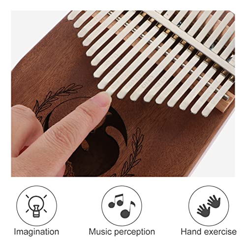 Vaguelly Kalimba Thumb Piano de Madeira 17 Chaves Dedo Piano Portátil Instrumento de Instrumento Mus