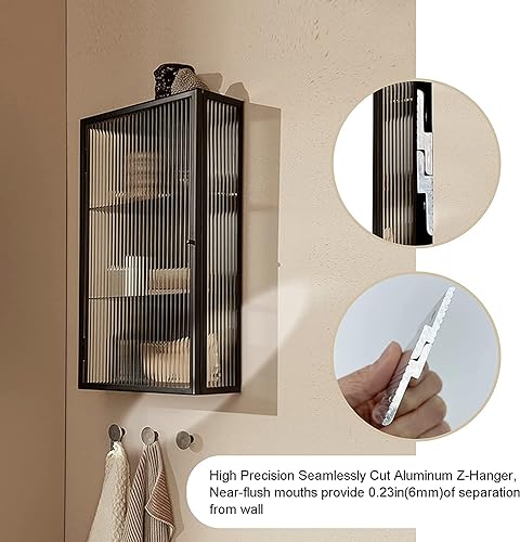 Image of 6 inch French Cleat Picture Hanger, Aluminum Mirror Hanging Kit, Ideal for Artwork, Whiteboard, Cabinet, Holds 60 lbs. per Pair, 10 Pair