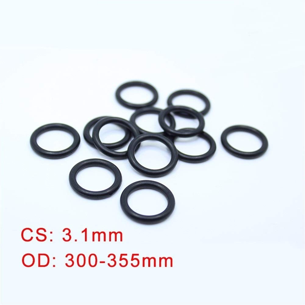 Joints toriques CS3.1mm NBR Caoutchouc O Bague OD 300/305/310/315/320/325/330/335 / 340x3.1mm 5pcs O Ring Nitrile Joint d'étanchéité d'épaisseur 3.1mm Joint torique JIYAMI'EN EL (Size : OD330x3.1mm)