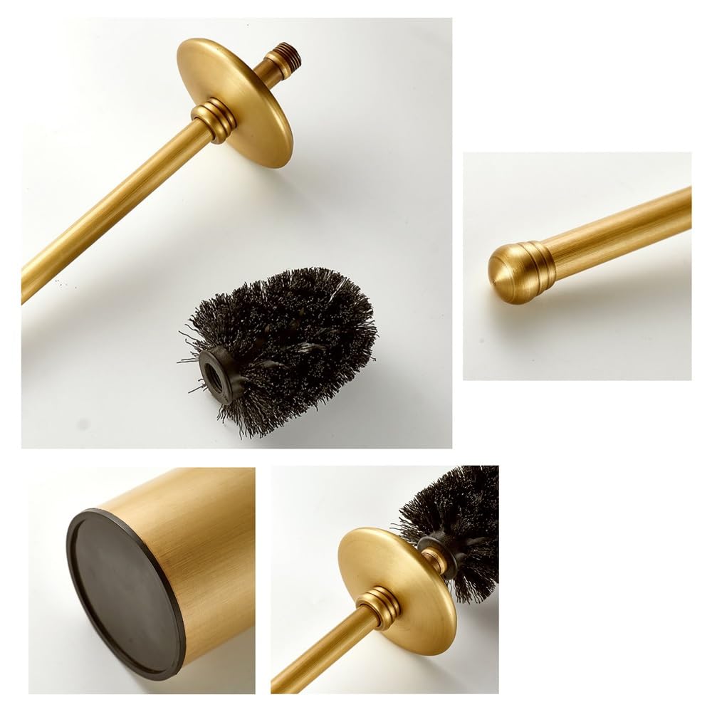 Escobilla y Soporte for Inodoro, Juego de escobilla de Inodoro con diseño ergonómico, tamaño Compacto, cerdas duraderas, escobilla de Inodoro y Soportes for Limpieza de rincones Muertos(Without Lid)