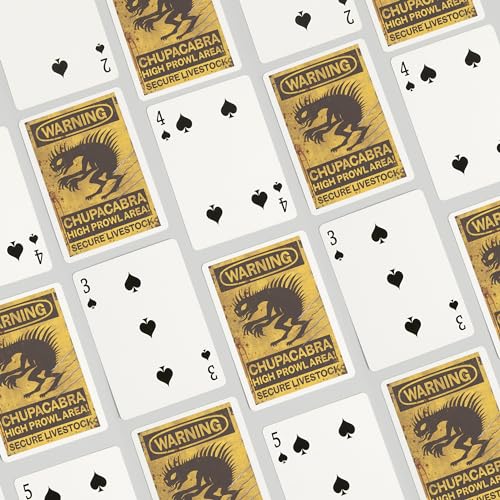 Lantern Press Chupacabra, 52 cartas póker para adultos miniatura 4