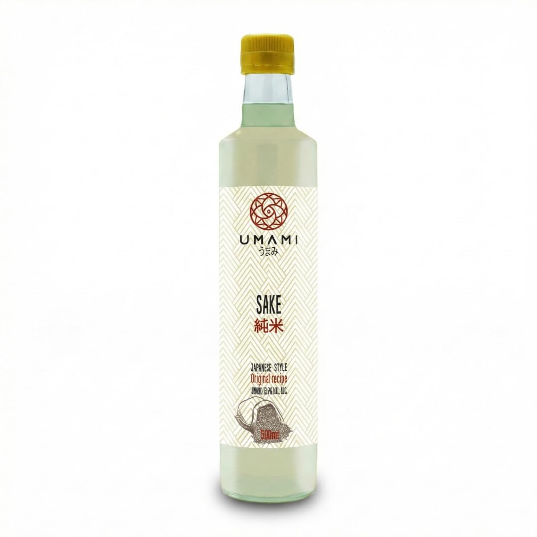 Umami Japanischer Kochsake - 500ml Artisanal Grade Japanischer Reiswein - Perfekt Für Kochen - Premium Qualität Aus Japan - Natürlicher Geschmack - Ideal Für Asiatische Gerichte