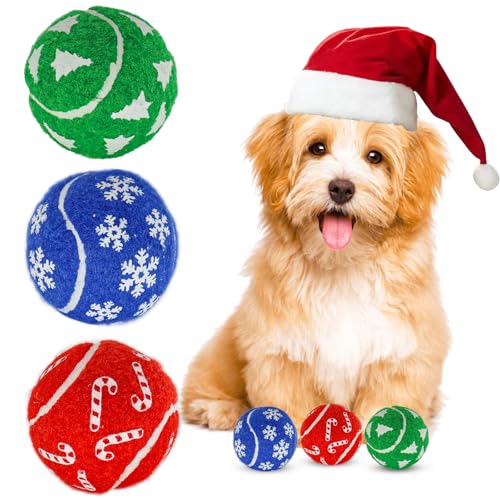 INSUM Squeaky Christmas Tennis Balls