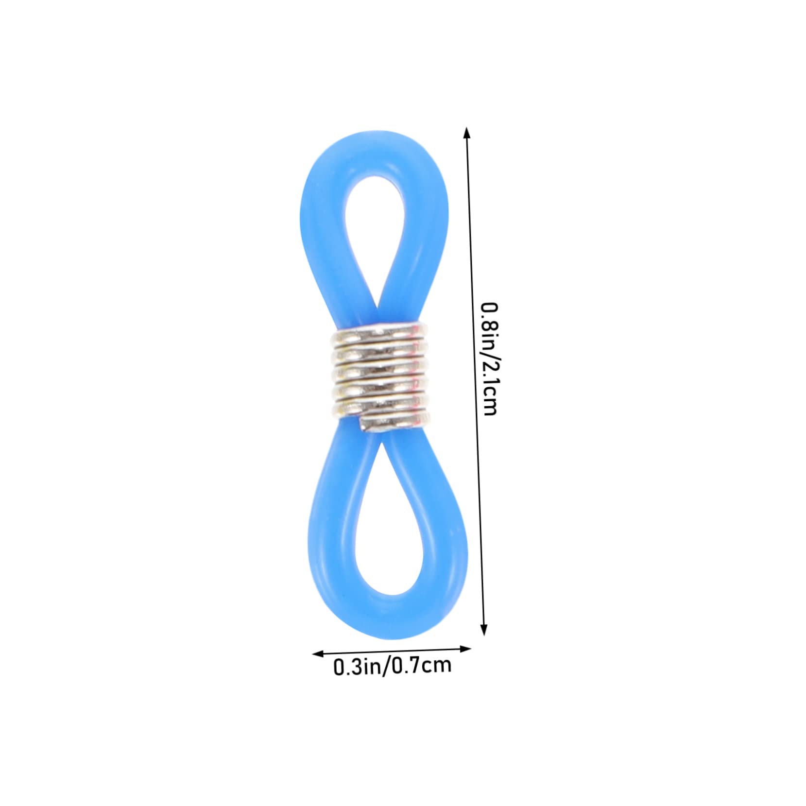 KONTONTY 50 Pcs Mirror Skid Ring Glasses Chain Round Sunglasses Eyeglasses Ear Hooks Ear Locks Grips Eyeglass Temple Tip Eyeglasses Silicone Temple Tips Eyeglasses Retainer