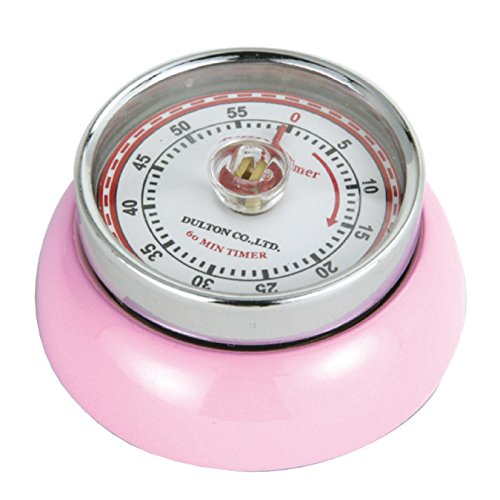 Minutero de cocina retro rosa Zassenhaus mecánico e imantado 2