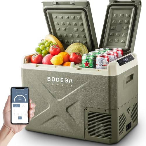 BODEGACOOLER 12V Car Refrigerator 34Qt Dual Zone