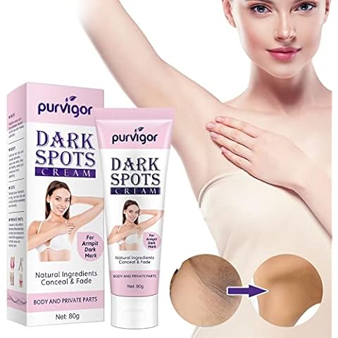 Dark Spot Corrector Cream, Underarm Cream for Face and Body, Neck, Armpit, Knees, Elbows, Private Areas, Intimate Areas, Legs, Bikini Line 80g Cover