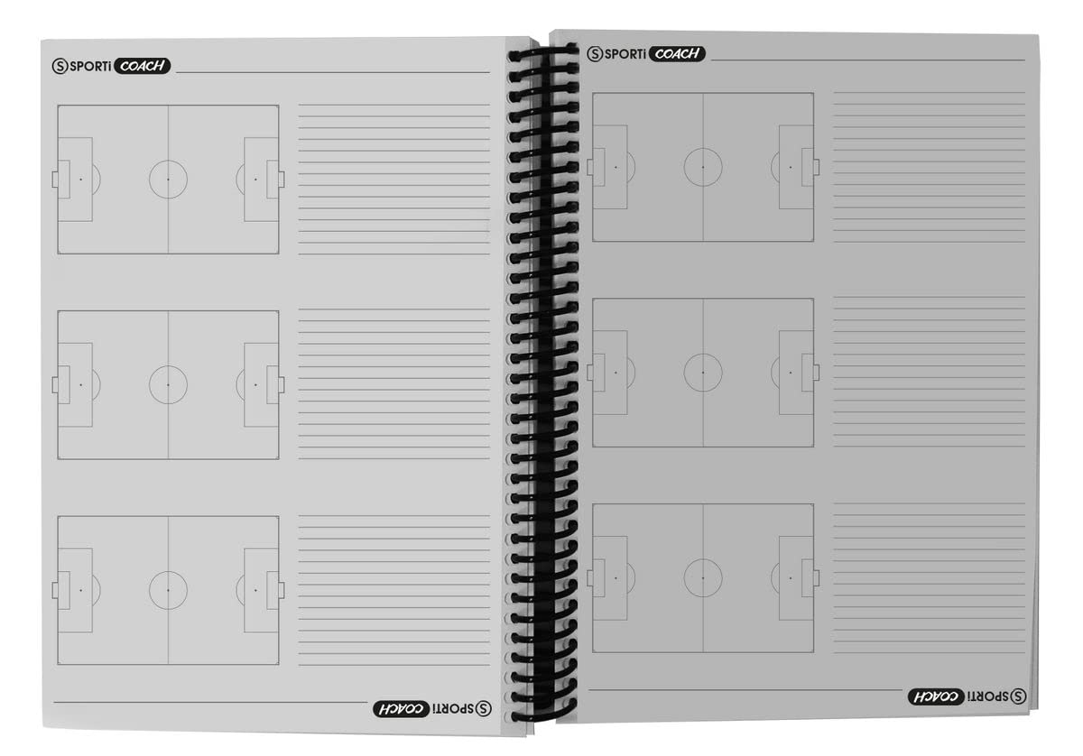 Sporti France Libretto a spirale dell'allenatore di calcio a4