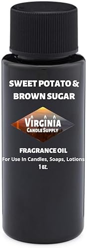 Aceite de fragancia de batata y azúcar moreno (botella de 1 onza) para fabricación de velas, fabricación de jabón, fabricación de tartas, aerosoles
