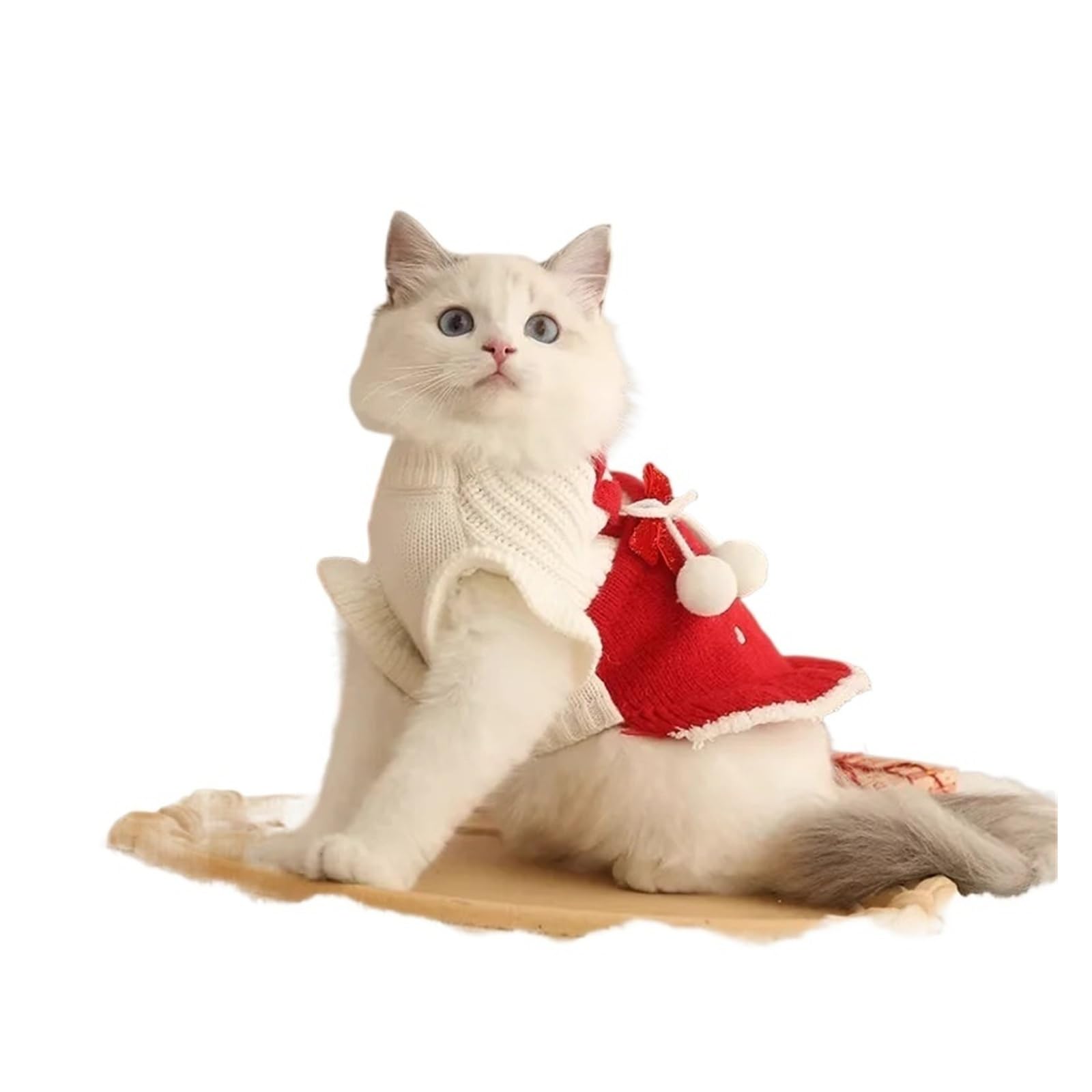 HOOPET-Ropa for Gatos Muppet, suéter navideño de Devon, cálido, anticaída, for otoño e Invierno(XL)