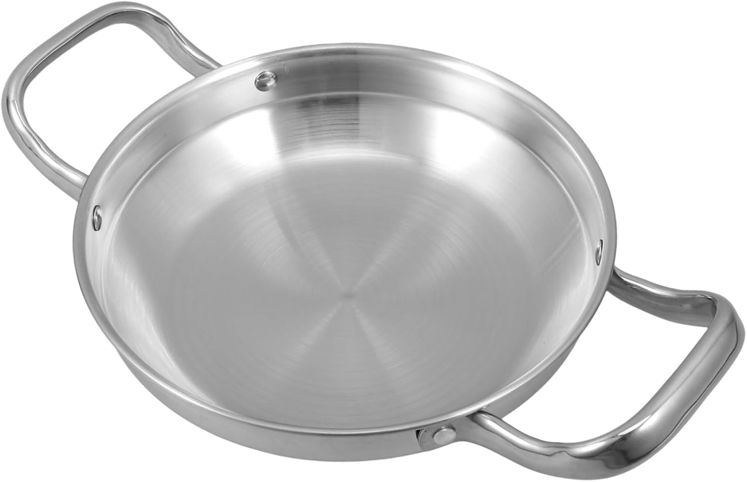 COLLBATH Stainless Steel Griddle Small Cooking Pan Pots for