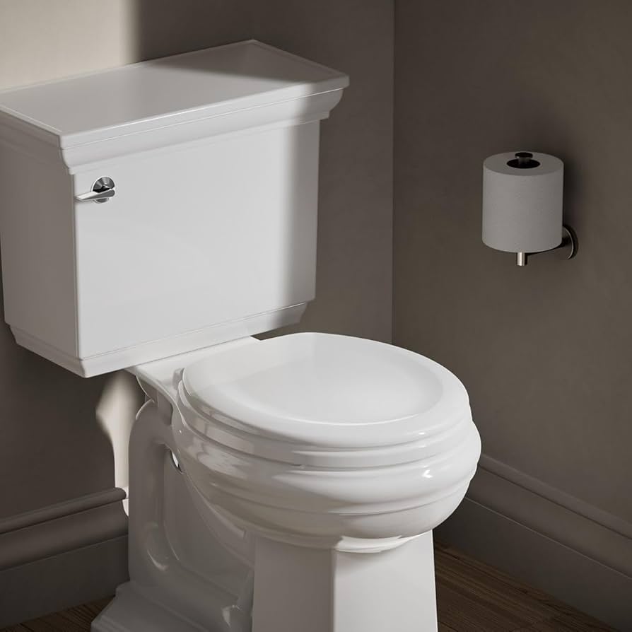 CLOSE　C‐C‐B KOHLER Stonewood Quiet-Close, Round Toilet Seat Soft Close