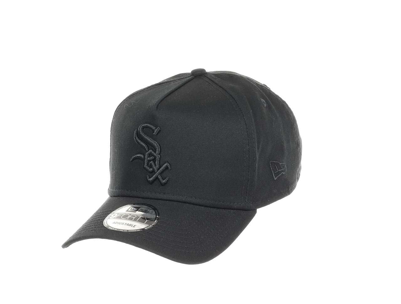 New Era Chicago White Sox MLB Black on Black 9Forty A-Frame Snapback Cap โ image 1