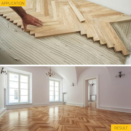 Image of SIKA - Wood Floor Adhesive - 54 Parquet - Fast-Curing bonding Agent - Trowel Application - Flexi-Polyurethane - Solvent-Free - 13 kg - Brown