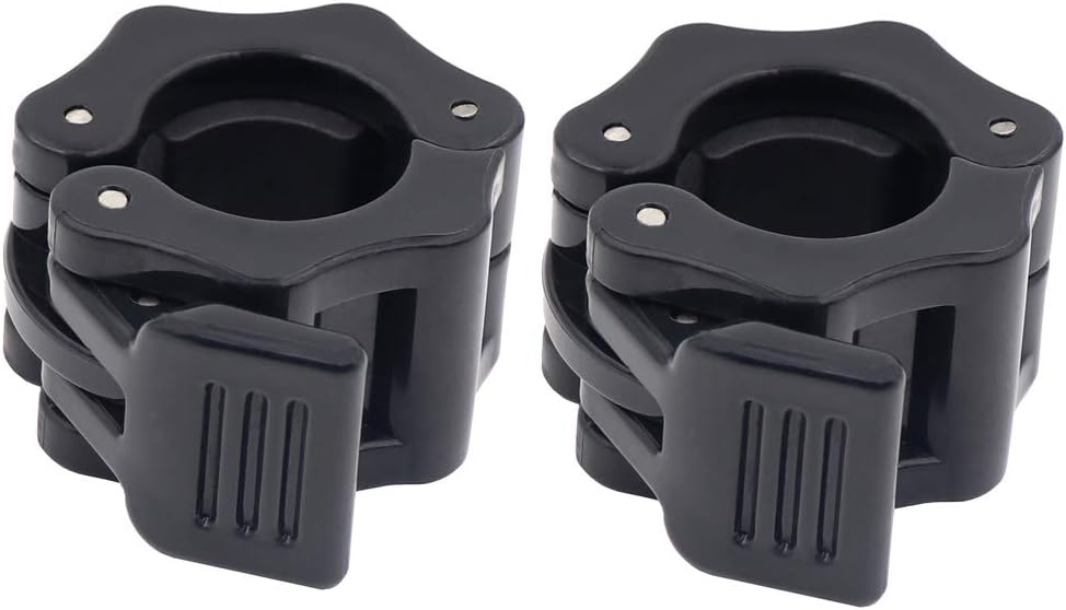 Strainho 1" Standard Barbell Clamps,Quick Release Bar Clips Great for Fitness Training,Bodybuilding,Weightlifting