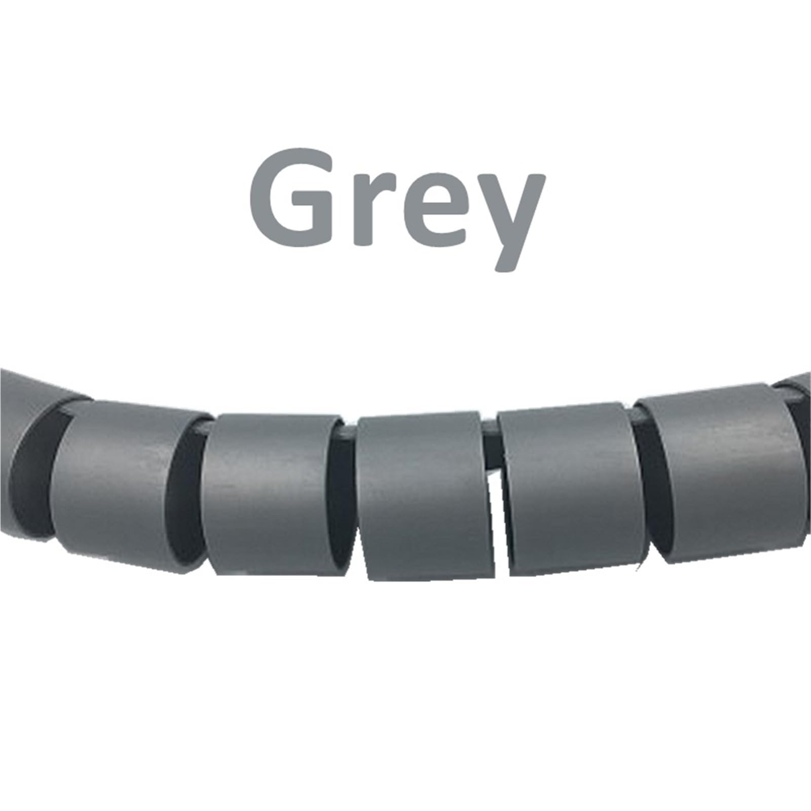 Envoltura de protección Cables Tubo | Organizador de cables en espiral de 30mm de identificación(Gray,10 Meters)