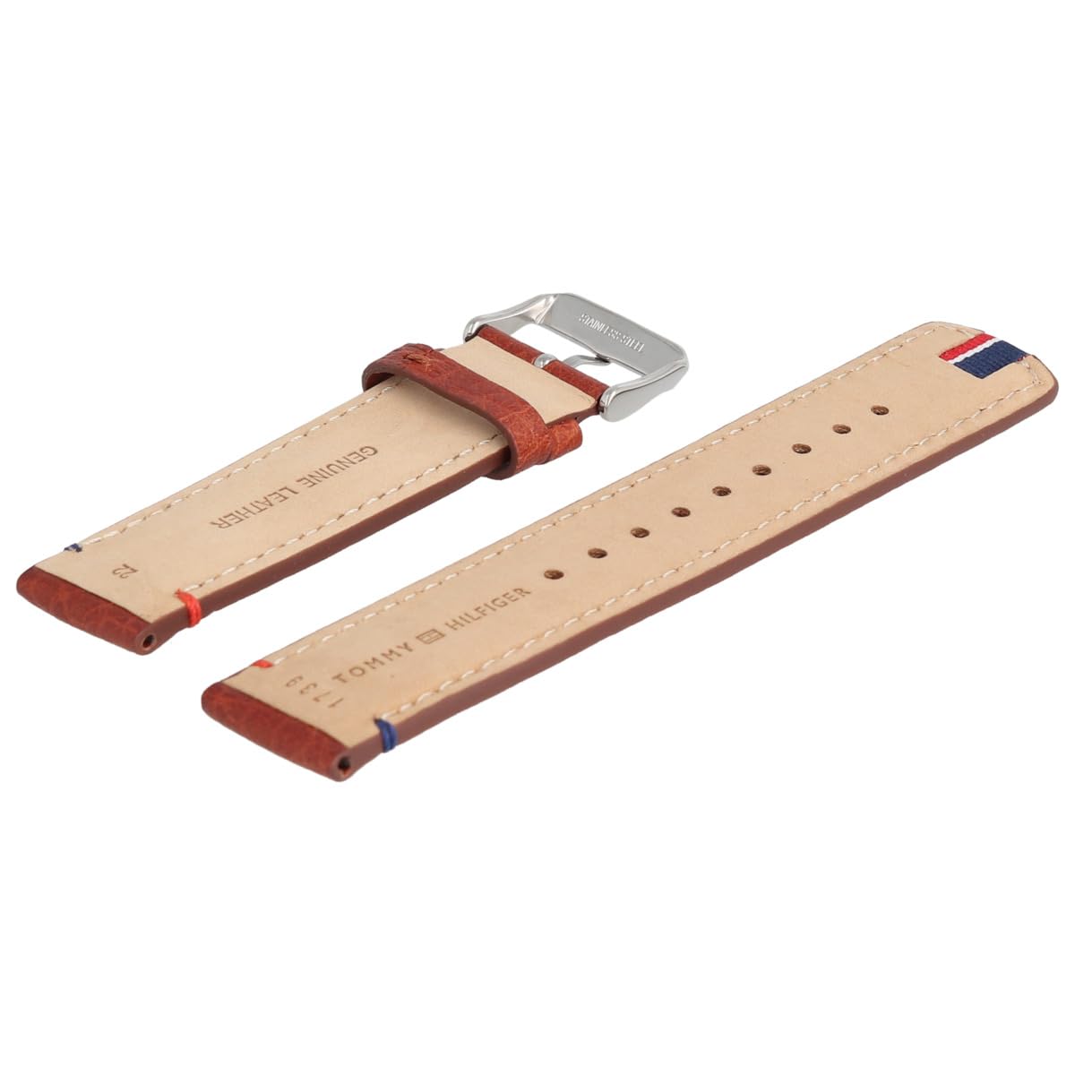 Tommy Hilfiger Bracelet de Montre 22mm Cuir Marron 679301739