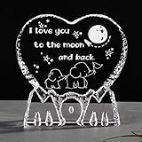 YWHL Birthday Gifts for Mom from Daughter Son, for Mom Who Have Everything, Crystal Keepsake Present for Mother